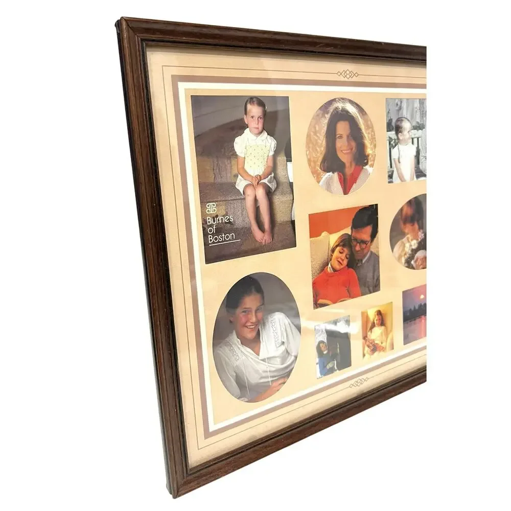 Vintage 60s Brass Photo Picture Frame Bi-Fold Double Hollywood Regency 5x7”